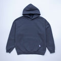 Blue hoodie with Balanced embroidered graphic