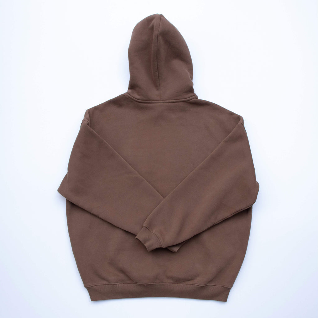 Brown hoodie on a white background