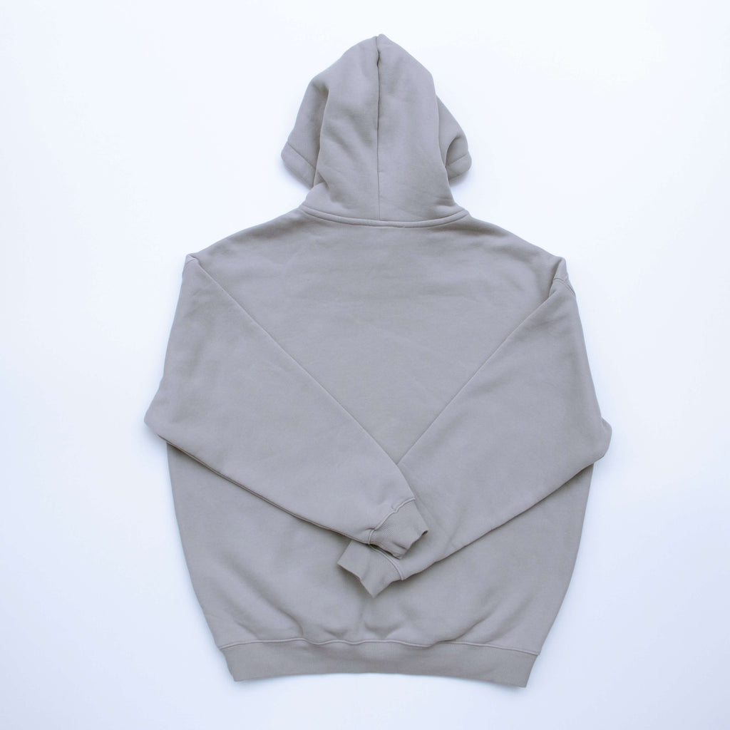 Gray hoodie on a white background